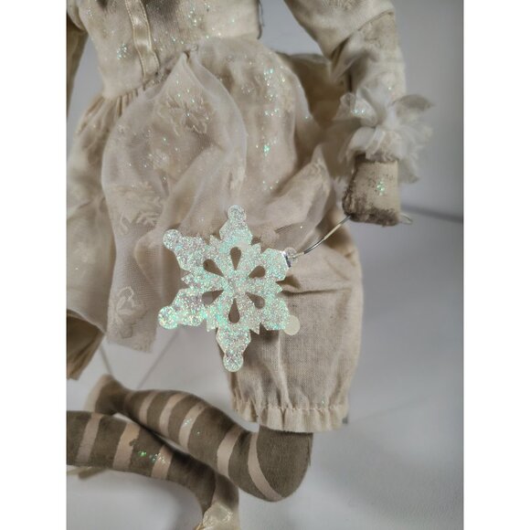Joe Spencer Gathered Traditions Doll Winter Pixie Marie Snow Woman Person w/tag - Picture 3 of 11
